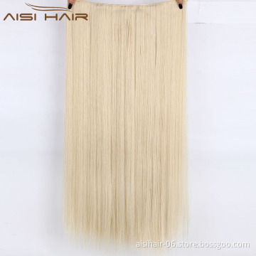 AiSi Hair 16 Color 24 Inch One Piece Long Straight Synthetic 5 Clips In Hair Extension